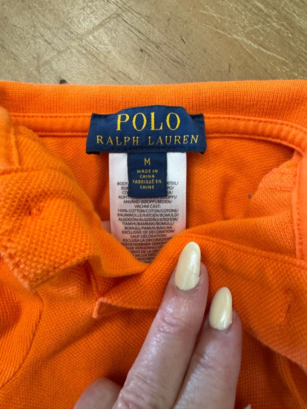 Polo by Ralph Lauren Orange Dog Polo Shirt - Picture 2 of 3